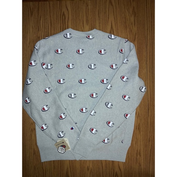 Champion Reverse Weave All Over Logo Print Men’s M - Picture 2 of 3